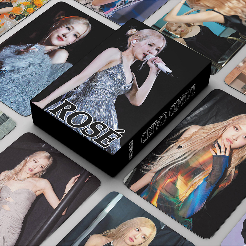 BLACKPINK LOMO Card Hộp 54 Ảnh LOMO Card JISOO LISA JENNIE ROSE Nhóm Nhạc