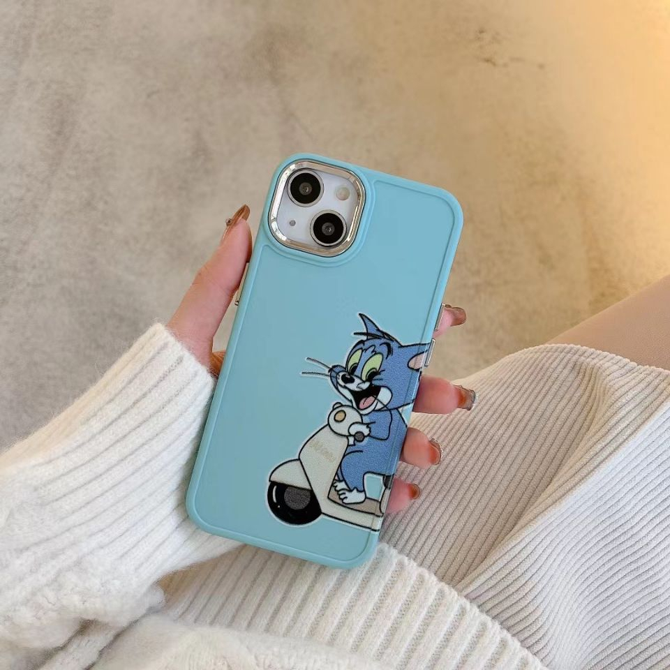 Ốp Điện Thoại Chống Sốc In Hình Tom &amp; Jerry Dễ Thương Cho iPhone 14Promax 14Pro 14Plus 14 13Promax 13Pro 13 12Promax 12Pro 12 11Promax 11