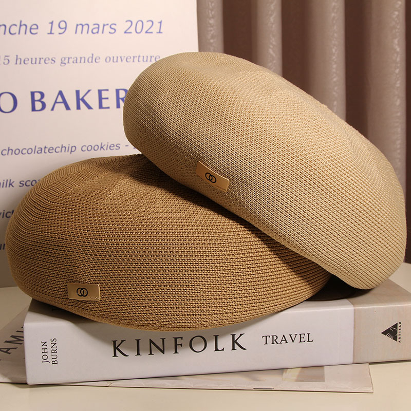 Mũ Beret Mỏng Thoáng Khí Phong Cách Nhật Bản Thời Trang Xuân Hè Cho Nữ