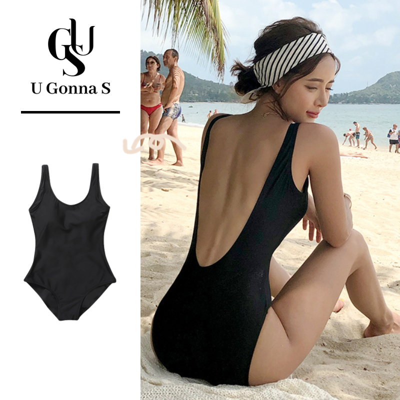U Gonna S halter Bikini đồ bơi Phụ nữ Đen Đồ bơi bãi biển Sexy Trang chủ Đồ lót thời trang đơn giản Thể thao Thiết kế Hàn Quốc Thanh lịch 2023