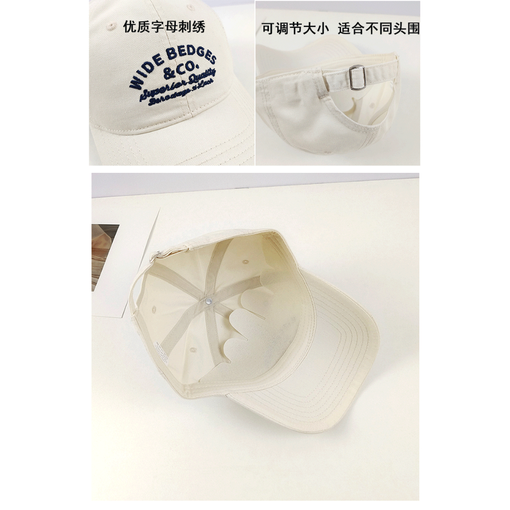 Mũ Lưỡi Trai Thêu Chữ Phong Cách Retro Thời Trang Cho Nữ