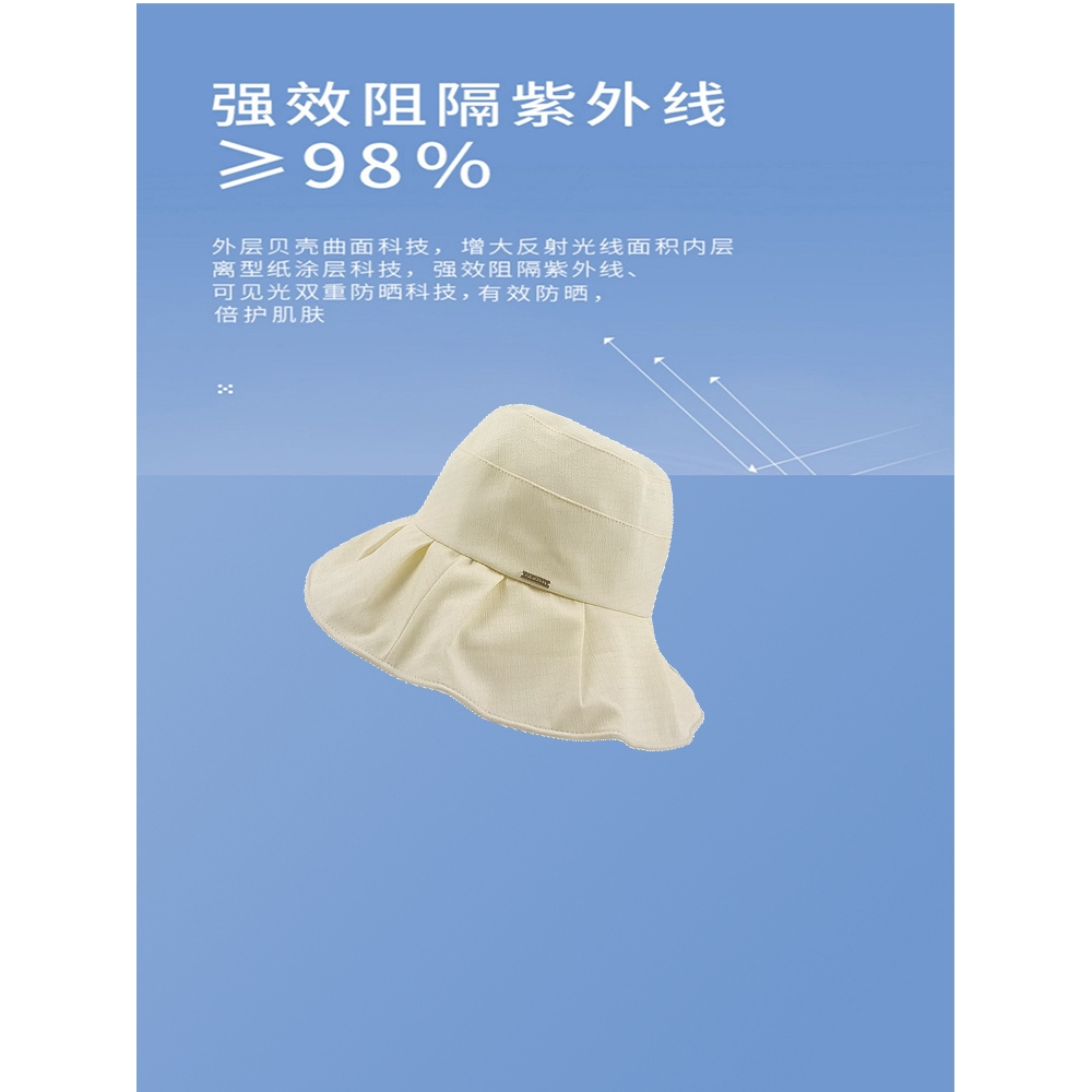 Nón Tai Bèo Vành Rộng Xếp Ly Thời Trang Xuân Hè Phong Cách Hàn Quốc Cho Nữ