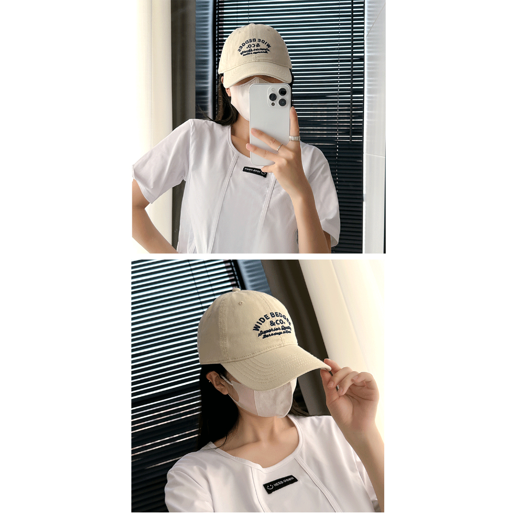 Mũ Lưỡi Trai Thêu Chữ Phong Cách Retro Thời Trang Cho Nữ