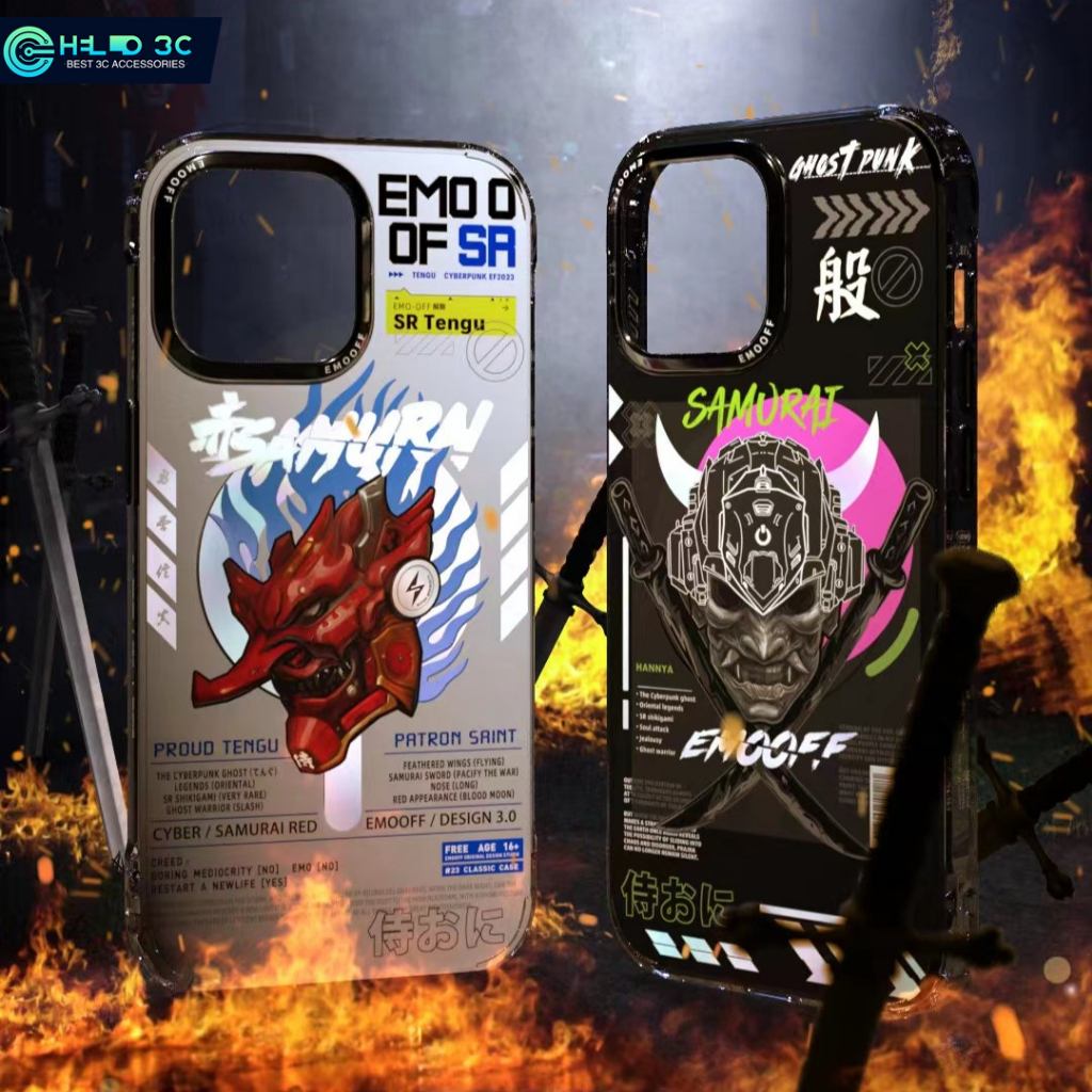 ốp lưng EMO OFF Samurai Cyber phản chiếu cho iphone 14 từ tính chống sốc cho ốp lưng iphone 14 pro max chống sốc cho ốp lưng iphone 14 chính hãng