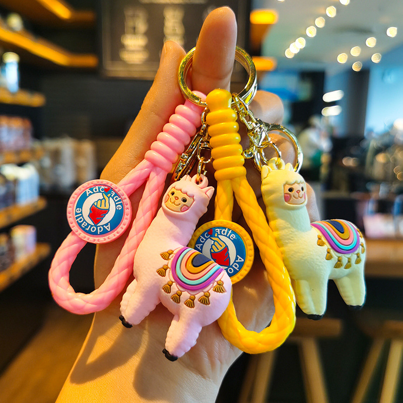 Móc Khóa Hình Lạc Đà Alpaca Dễ Thương