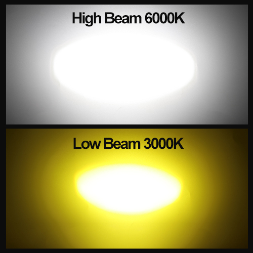 Đèn Pha LED H4 10000Lm Ánh Sáng Trắng / Vàng Chuyên Dụng Cho Xe Máy AUTOCHE 10000Lm