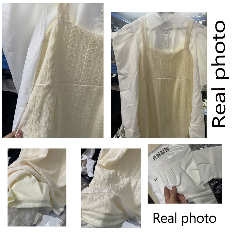 DIDIKA Set áo sơ mi và đầm hai dây ôm eo quyến rũ thời trang mùa thu cho nữ | BigBuy360 - bigbuy360.vn