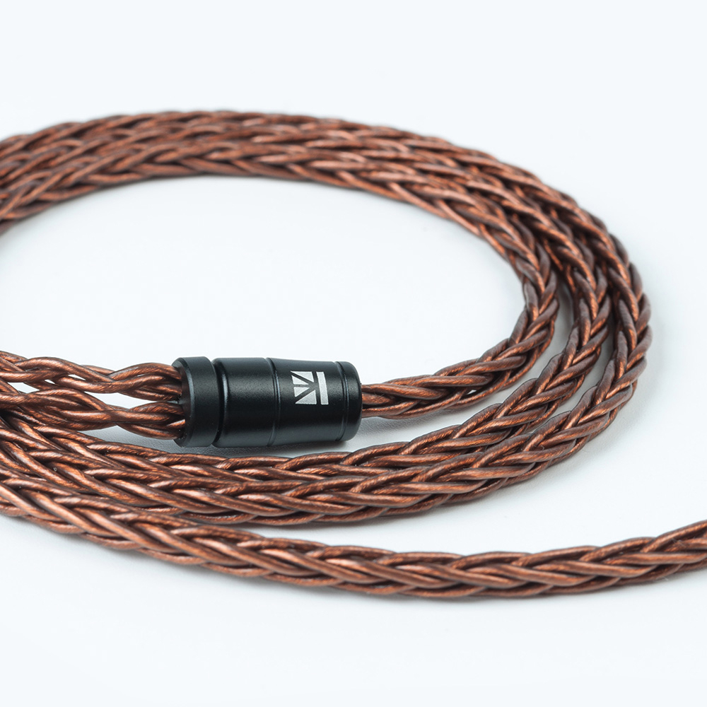 Dây cáp tai nghe FAAEAL 5N 8 sợi OFC màn hình HiFi với đầu nối 2Pin/MMCX/QDC/TFZ màu nâu