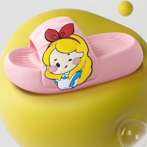 Dép Đi Trong Nhà Đế Dày Mềm Mại Chống Trượt Chống Mùi Họa Tiết Công Chúa Alice Dễ Thương Dành Cho Bạn Nữ