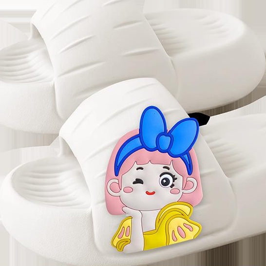 Dép Đi Trong Nhà Đế Dày Mềm Mại Chống Trượt Chống Mùi Họa Tiết Công Chúa Alice Dễ Thương Dành Cho Bạn Nữ