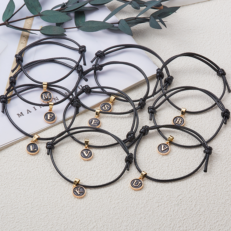 Vòng Tay Dây VảI ĐíNh Chữ CáI A-Z