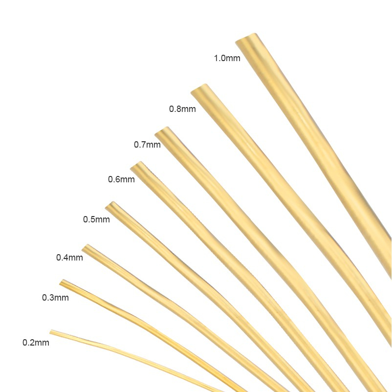 Cuộn Dây Đồng Mạ Vàng / Bạc 0.2-1mm Dùng Làm Trang Sức DIY