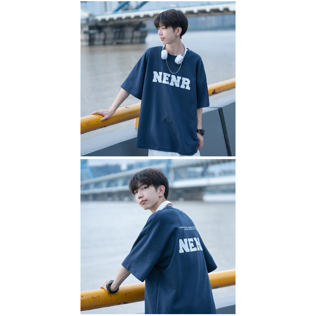 Áo Thun Tay Ngắn Dáng Rộng Phong Cách Nhật Bản Thời Trang Mùa Hè Cho Nam