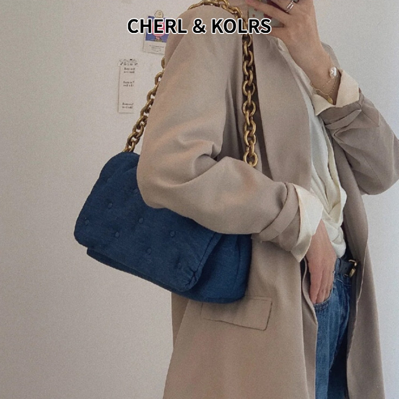 Túi Xách Đeo Vai / Đeo Dưới Cánh Tay Chất Liệu Denim Phong Cách Vintage Hợp Thời Trang