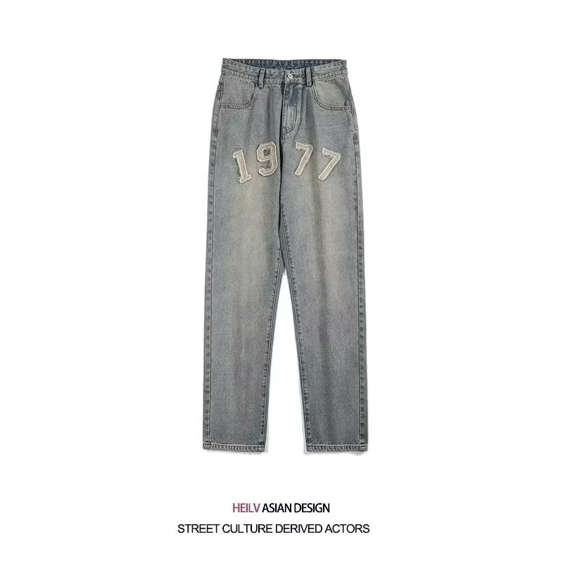 Quần Jean Dài Ống Suông Thiết Kế Giản Dị Thời Trang Mùa Xuân Nhật Bản Dành Cho Nam