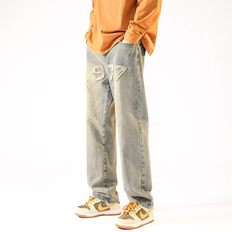 Quần Jean Dài Ống Suông Thiết Kế Giản Dị Thời Trang Mùa Xuân Nhật Bản Dành Cho Nam
