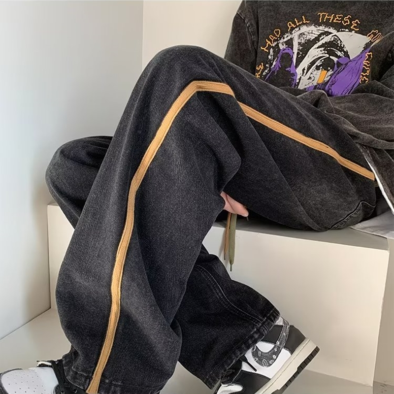 Quần Jean Ống Rộng Thời Trang Xuân Thu Cá Tính Dành Cho Nam / Size S-3xl