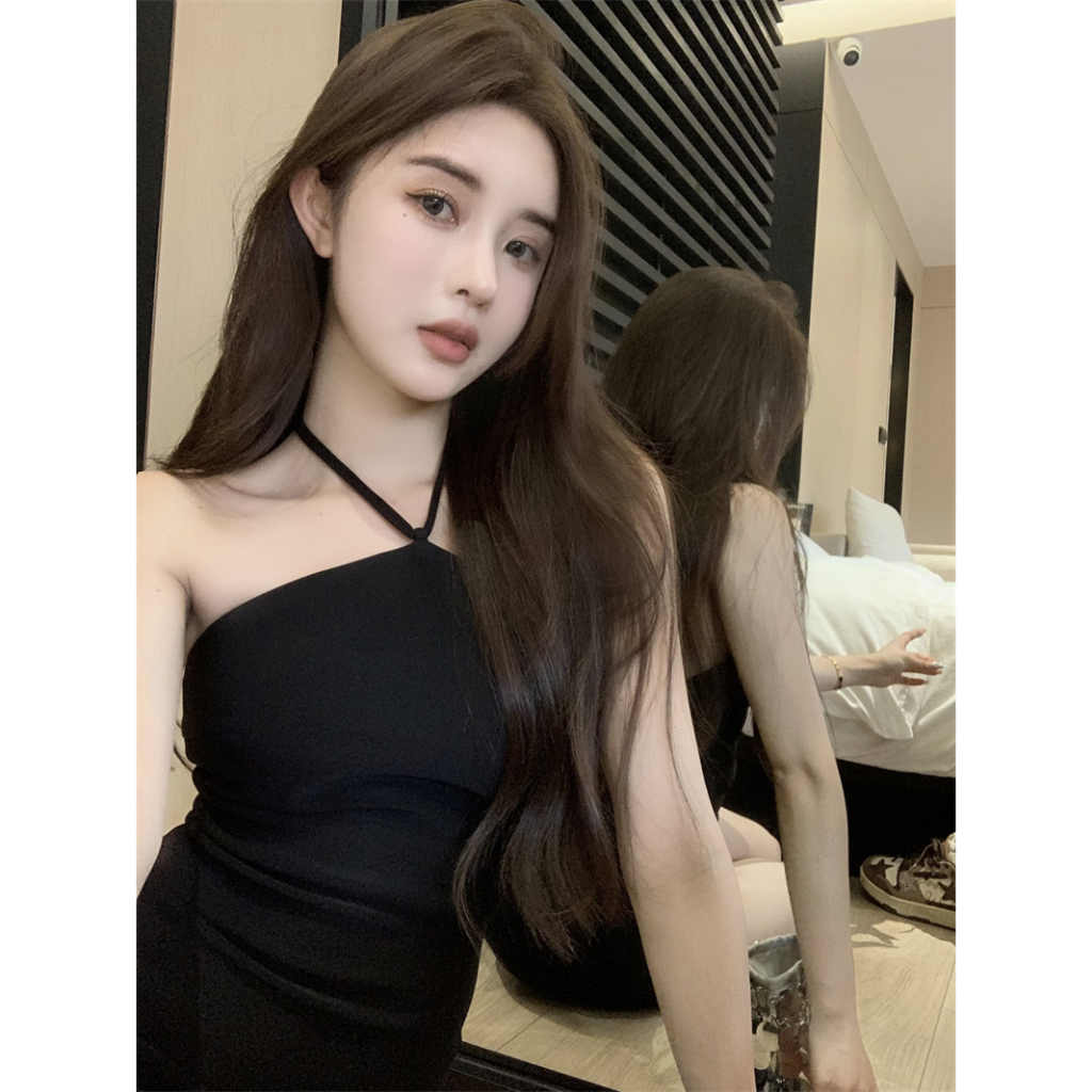 Kumikumi Đầm Ôm Trễ Vai Màu Đen Quyến Rũ Cho Nữ