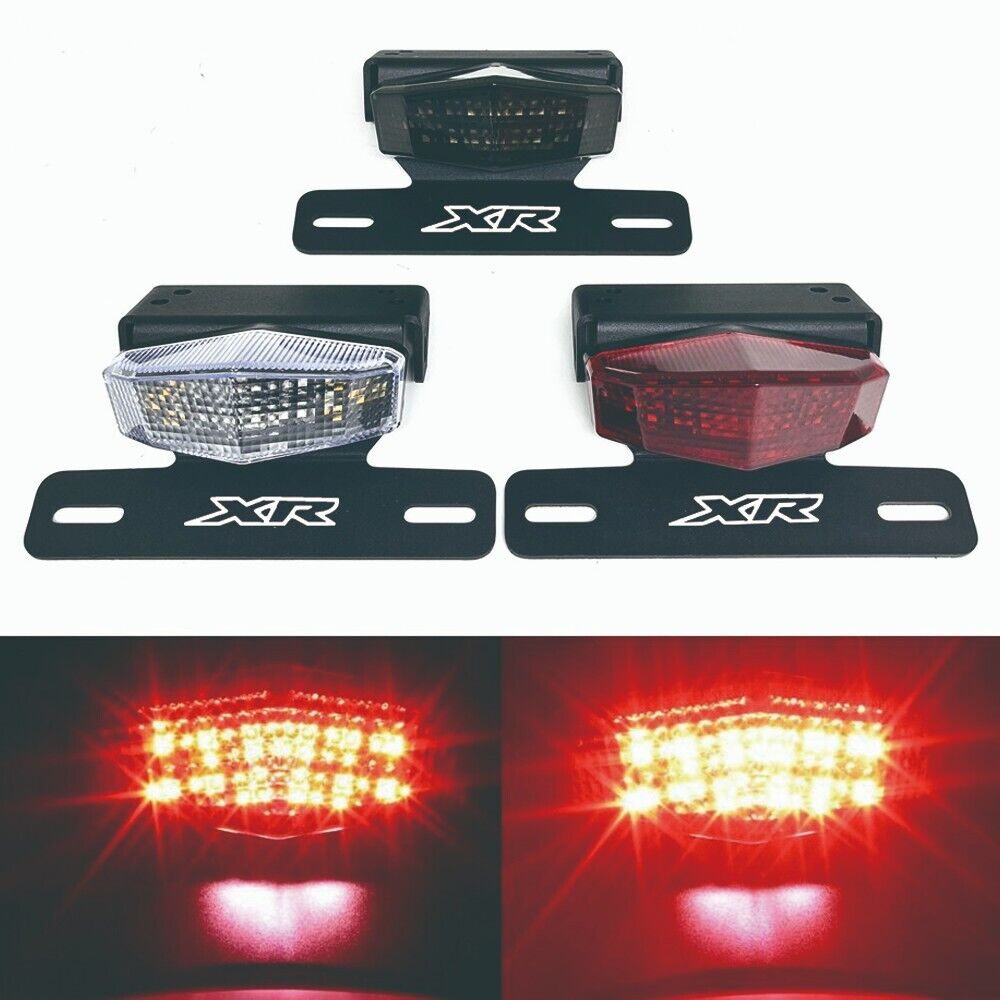 Dành Cho Xe HONDA XR250 XR400 xr250 / 400 xr logo Xe Máy Tấm Số Giá Đỡ LED Tích Hợp Đèn Hậu Dừng Pha