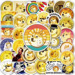 Bộ 50 Hoạt Hình Dễ Thương Doge Hoạt Hình Chống Thấm Nước Miếng Dán Ván Trượt Ván Trượt Ván Trượt Ván Trượt Retro Vinyl Miếng Dán Graffiti Notebook Miếng Dán