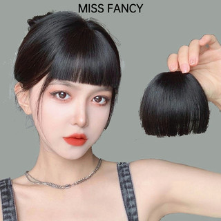 Tóc mái giả MISS FANCY tóc giả ngắn không mái Mảnh tóc giả Tóc giả ngắn thẳng Bangs Tóc Giả 10cm