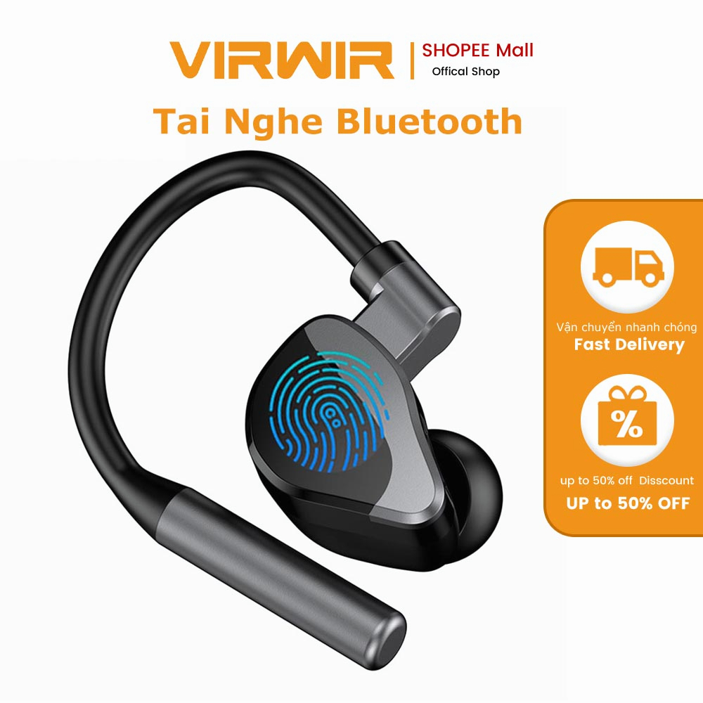 VIRWIR Tai nghe Bluetooth 5.2 không dây chống ồn và phụ kiện