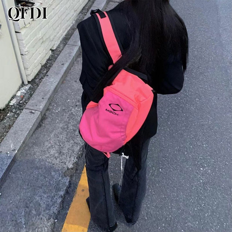 QFDI Ba Lô Đeo Vai Niche Đính Kim Cương Giả Kiểu Hàn Quốc Dễ Phối Đồ Cho Học Sinh Nam Và Nữ