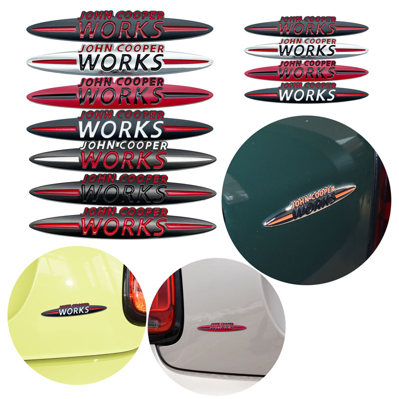 Logo Kim Loại Dán Trang Trí Xe Hơi John Cooper Works R52 F55 F56 R55 R56 R60 Mini Cooper