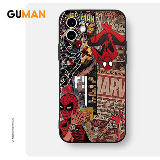 Ốp lưng GUMAN Mềm ngầu nam đen dễ thương đẹp Cho iPhone 17 16 15 14 13 12 11 Pro Max SE 2020 X XR XS 8 7 ip 6S 6 Plus kute XYB1591