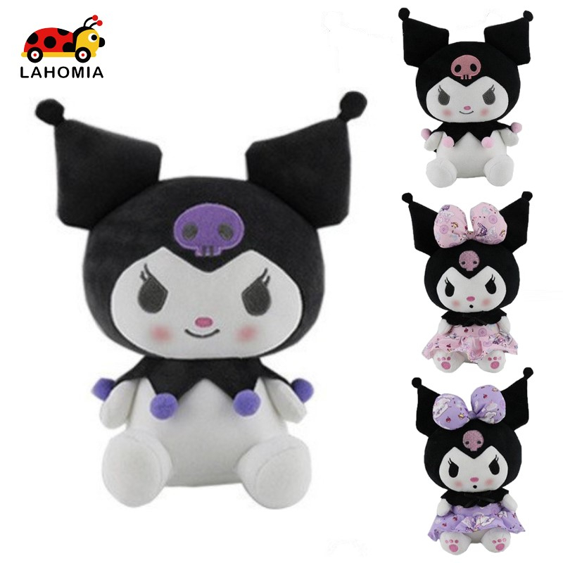 LAHOMIA Búp bê nhồi bông hình quỷ nhỏ dễ thương phong cách Lolita Kuromi Melody độc đáo