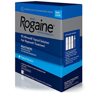 Men's Regaine (Rogaine Alike) Extra Strength 5% Solution [3x60ml = 3 Month Supply]