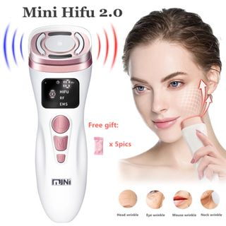 Máy Phát Sóng Siêu Âm Mini Hifu 2.0 Tần Số RF EMS Làm Đẹp Chống Nếp Nhăn Chăm Sóc Da Mặt