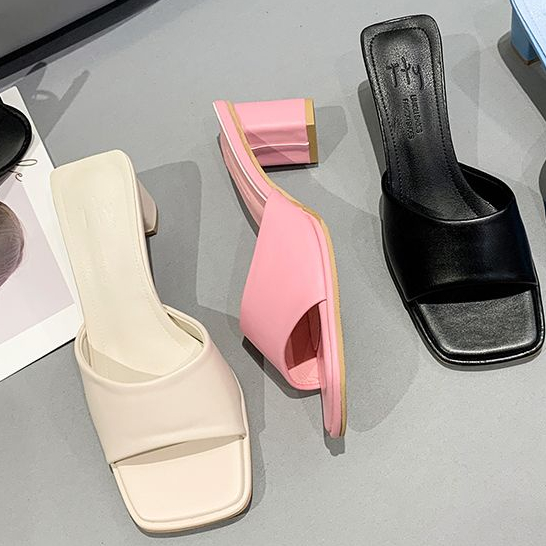 Dép Sandal Cao Gót Hở Ngón Thời Trang Mùa Hè Pháp