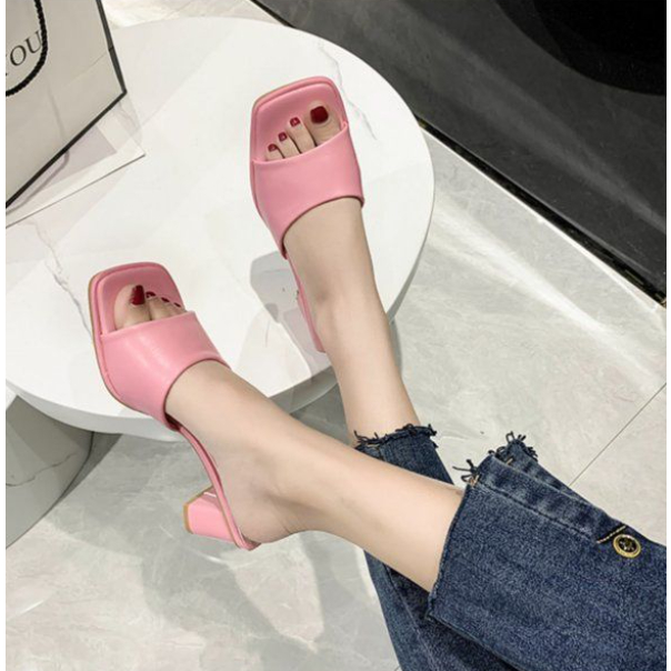 Dép Sandal Cao Gót Hở Ngón Thời Trang Mùa Hè Pháp