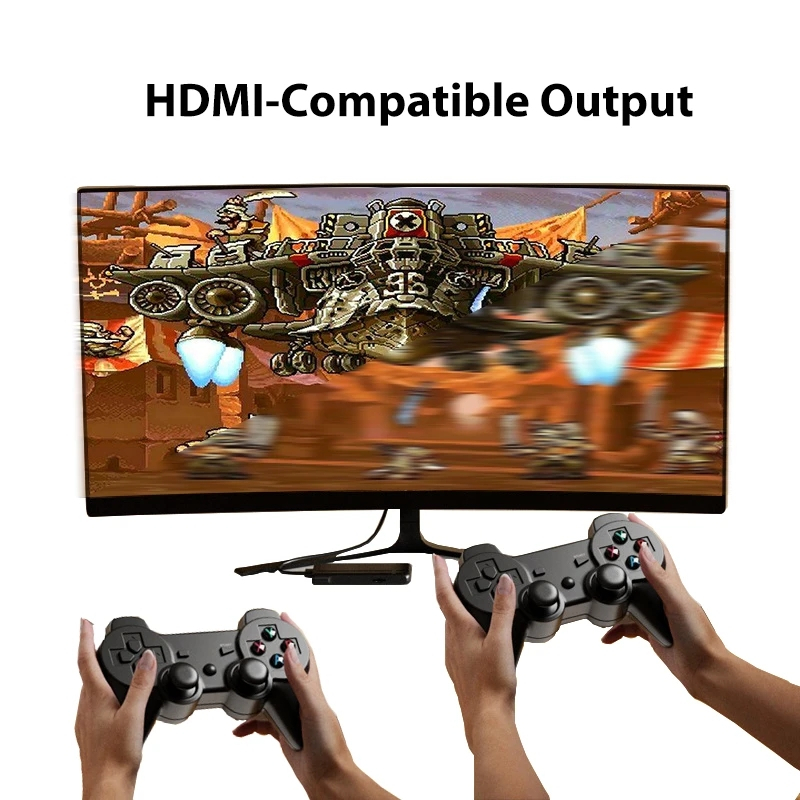 Bộ Tay Cầm Chơi Game Không Dây K9 4K HD 2.4G Tích Hợp 15000 Trò Chơi Cho PS1 / FC / GBA Super Nintendo