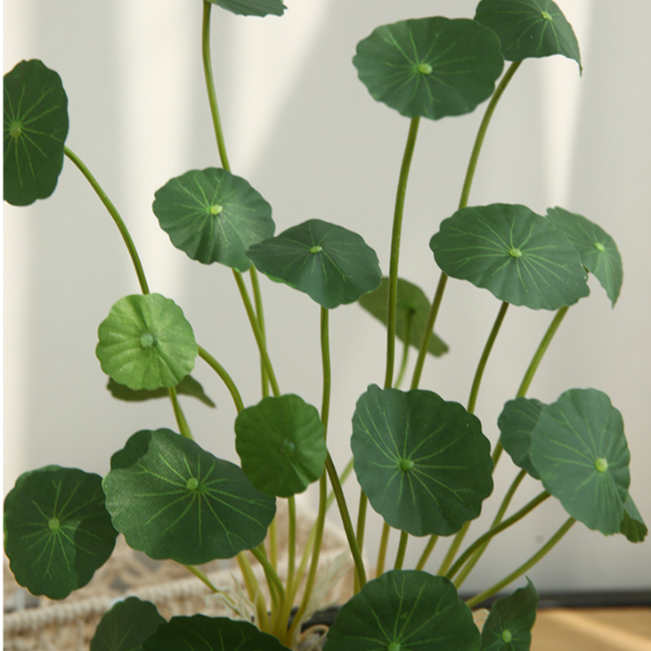 Small Lotus Leaf Simulated Flower Style Simple Decoration Money Leaf Indoor Living Room Bedroom Artificial Lotus Leaf