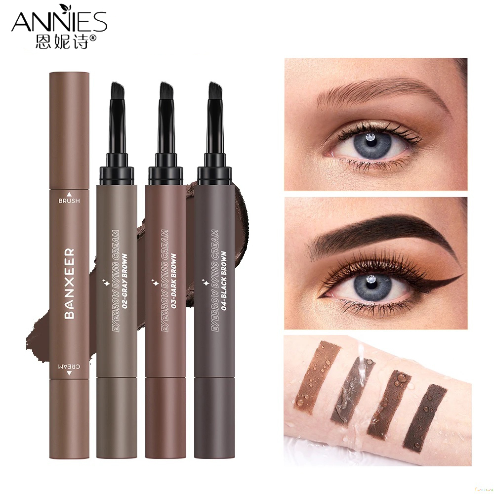 ♕Minshzee Bút Chì Kẻ Lông Mày 4 Màu Mỹ Phẩm Mắt Phụ Nữ 3d Tự Nhiên Hoang Dã Không Phai Không Thấm Mồ Hôi Mượt Nhuộm Màu Wfuture♕