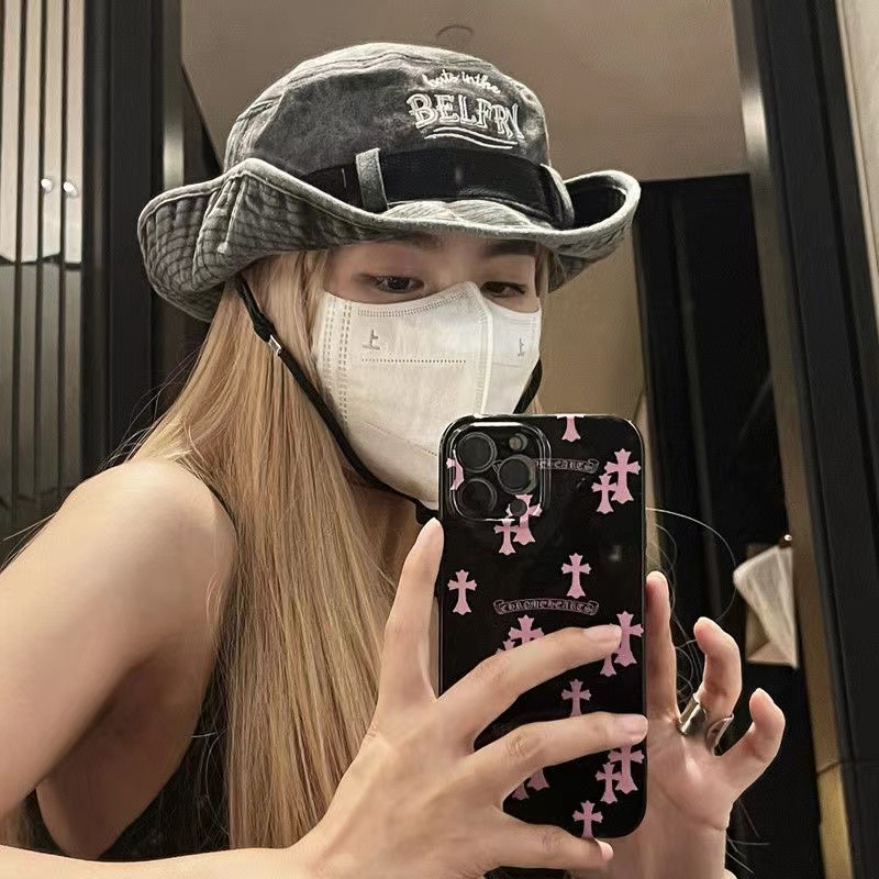 Nón Tai Bèo Che Nắng Thêu Họa Tiết Chất Liệu Denim Thời Trang Mùa Hè Cho Nữ