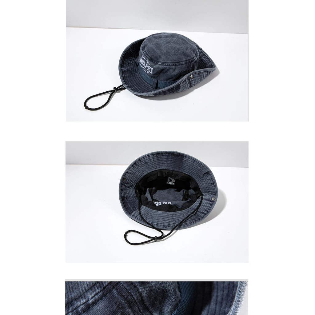 Nón Tai Bèo Che Nắng Thêu Họa Tiết Chất Liệu Denim Thời Trang Mùa Hè Cho Nữ