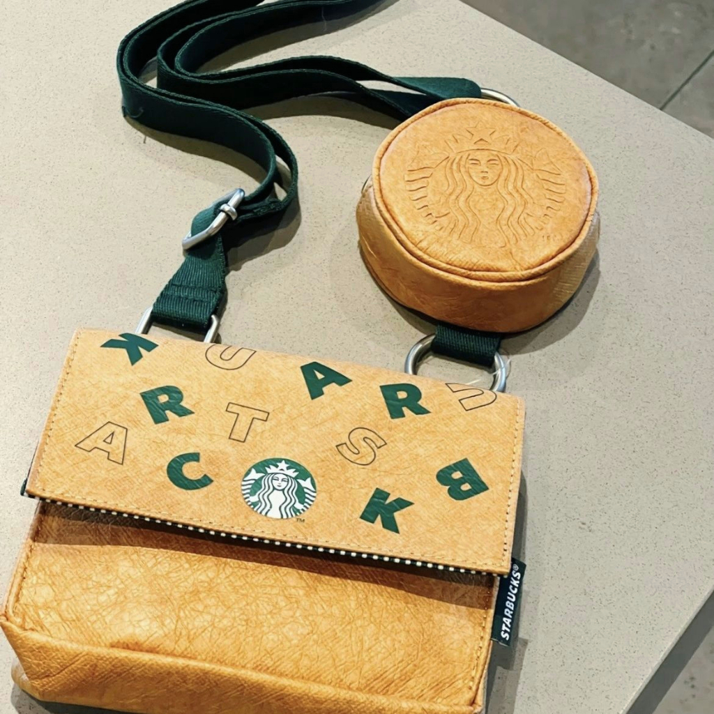 Túi Xách Starbucks Bằng Giấy Kích Thước Lớn In Chữ Màu Nâu Thân Thiện Với Môi Trường Thời Trang 2022