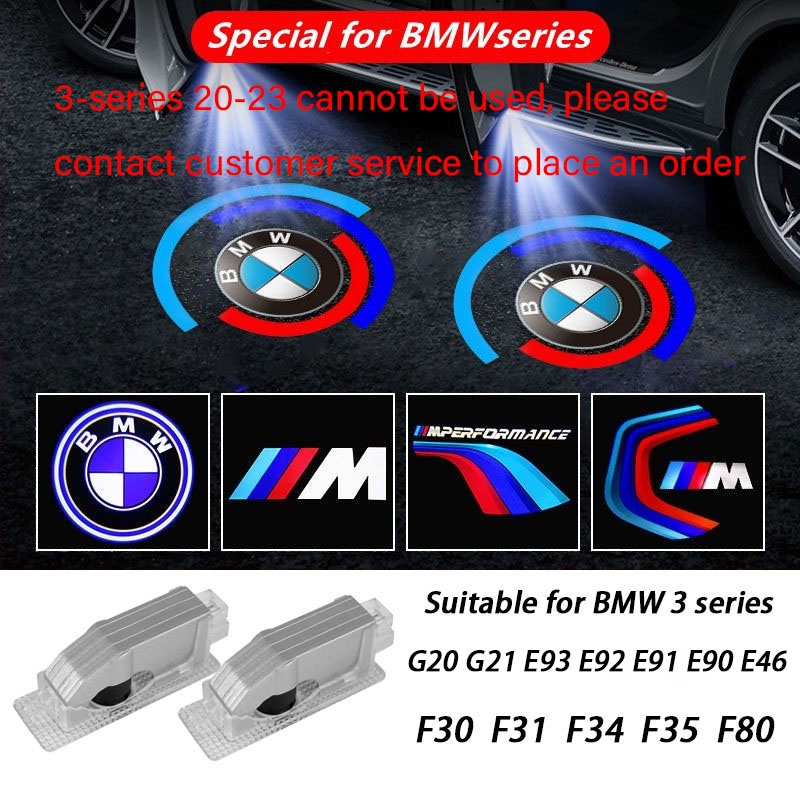 Set 2 Đèn Chiếu Logo Kỷ Niệm 50 Năm Cho BMW G21 G20 G28 E46 E90 E92 E93 F30 F31 F34 F35 F80 3