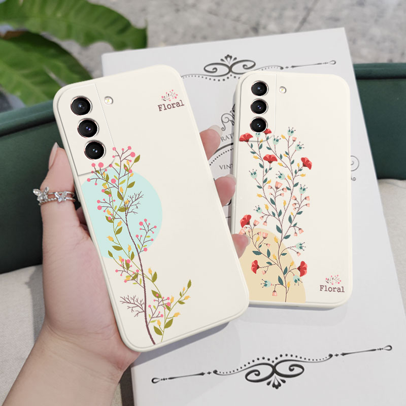 Ốp Điện Thoại Hình Hoa Cho Samsung Galaxy S21 S20 FE Ultra Plus