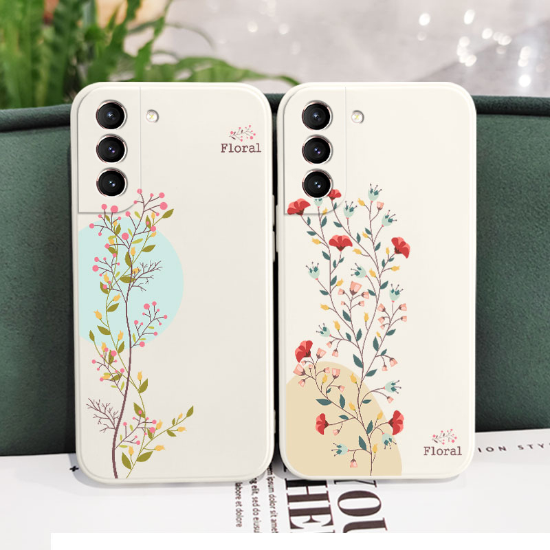 Ốp Điện Thoại Hình Hoa Cho Samsung Galaxy S21 S20 FE Ultra Plus