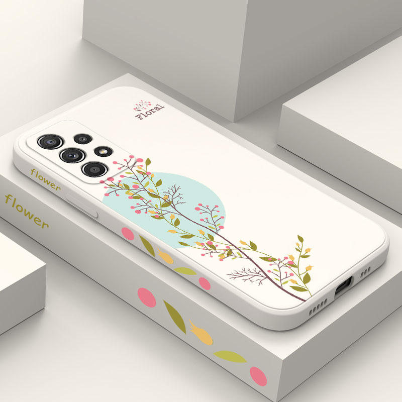 Ốp Điện Thoại Họa Tiết Hoa Thoải Mái Cho Samsung Galaxy A72 A52 A52S A42 A32 4G 5G