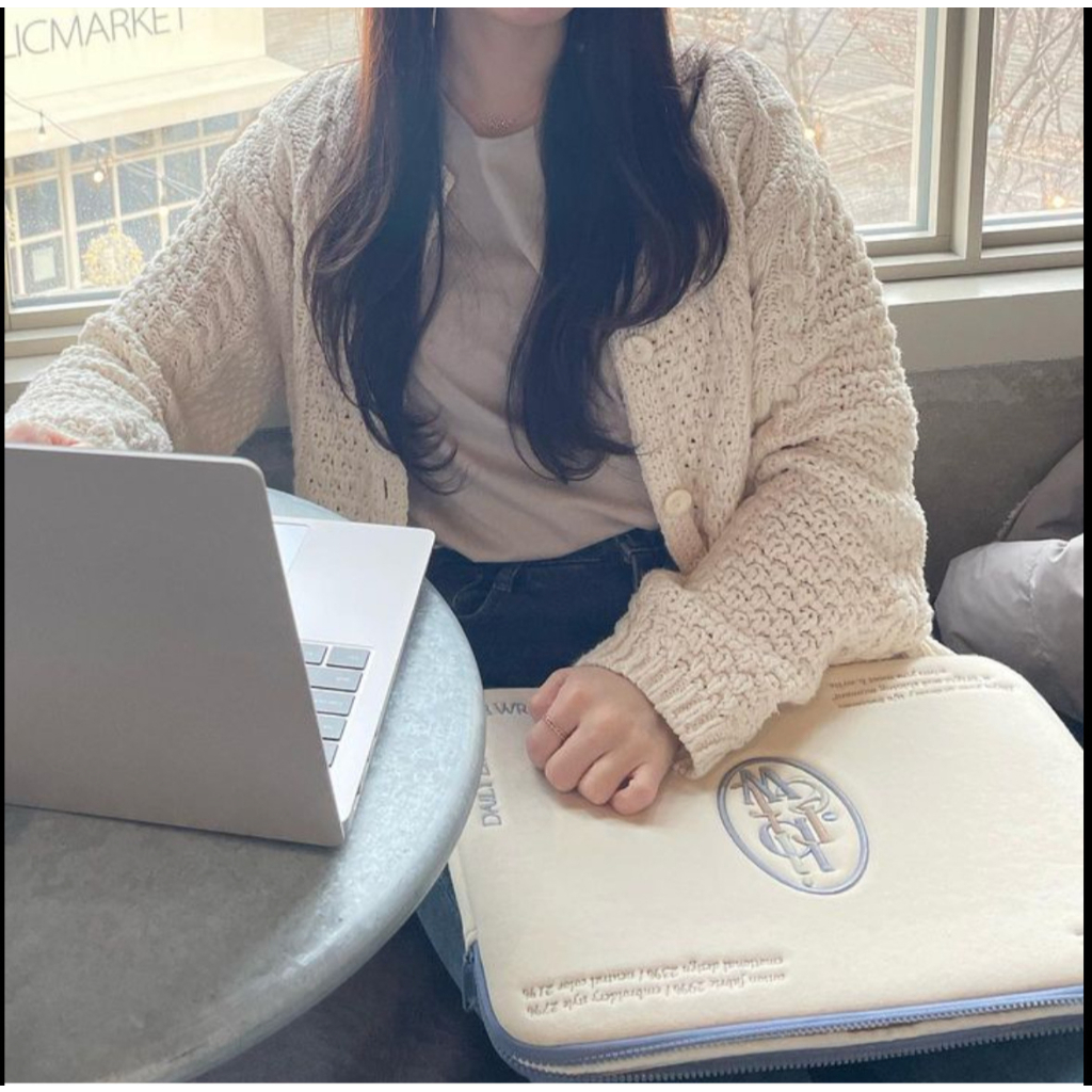 Túi Đựng Máy Tính Bảng In Chữ Đơn Giản Cho Ipad Pro 11 12.9 Air4 5 10th Macbook Dell Lenovo 14 15.6 ''