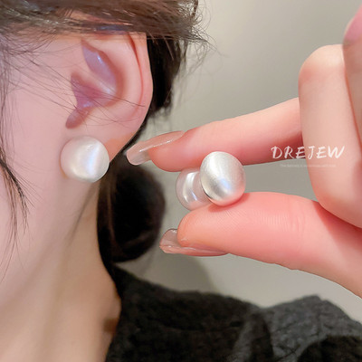 DREJEW Khuyên tai đính ngọc trai thời trang Hàn Quốc đơn giản cá tính