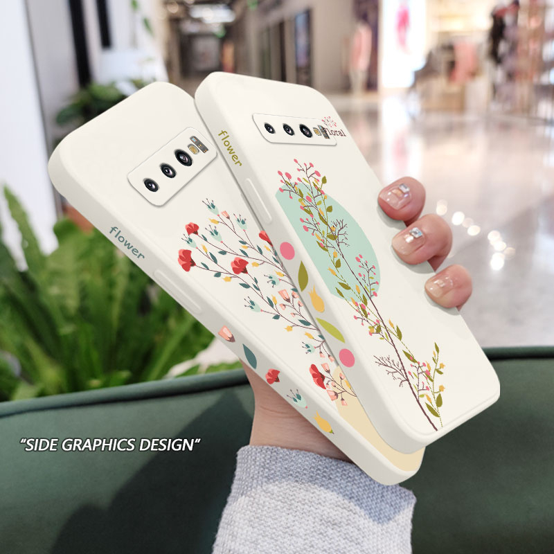Ốp Điện Thoại Mềm Hình Hoa Sáng Tạo Cho Samsung Galaxy S10 S10E Plus S9 Plus