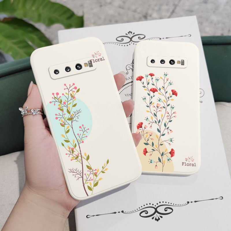 Ốp Điện Thoại Mềm Hình Hoa Sáng Tạo Cho Samsung Galaxy S10 S10E Plus S9 Plus