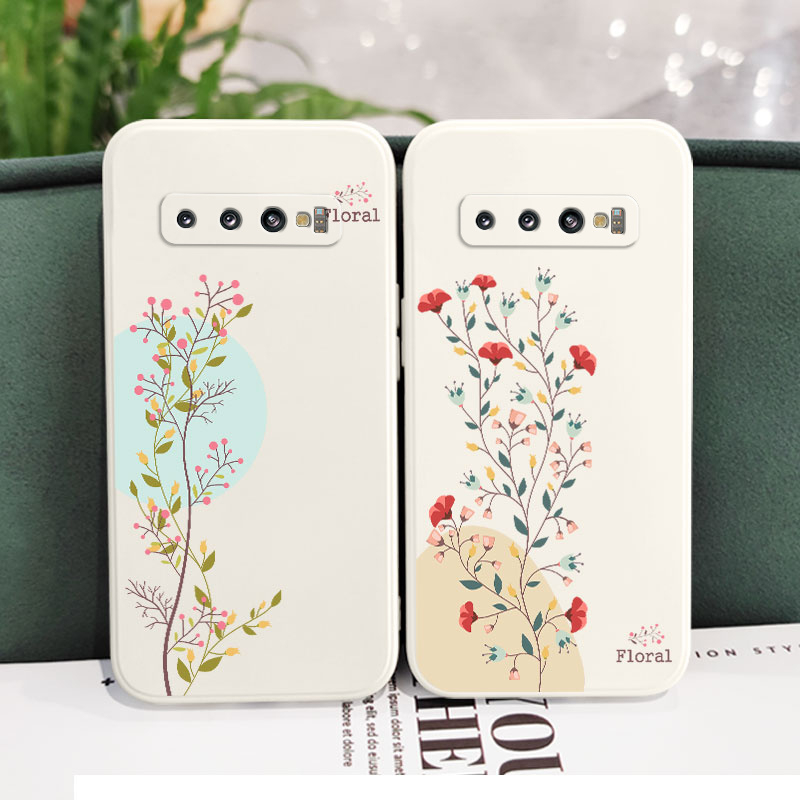 Ốp Điện Thoại Mềm Hình Hoa Sáng Tạo Cho Samsung Galaxy S10 S10E Plus S9 Plus