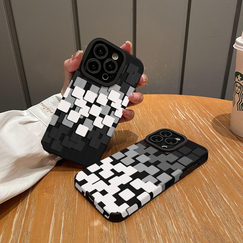 Ốp Điện Thoại Mềm Họa Tiết Kẻ Sọc Cho iphone 7 8 plus se2020 11 pro max 12 pro max 13 pro max 14 pro max